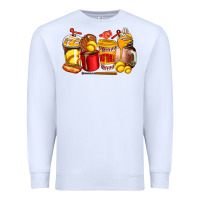 White softball coffee cups Premium Sweatshirt - AdoDesignShop