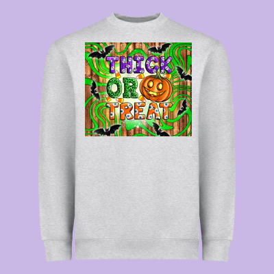 Thick Or Treat Tumbler Heavyweight Sweatshirt Designed By Artiststas