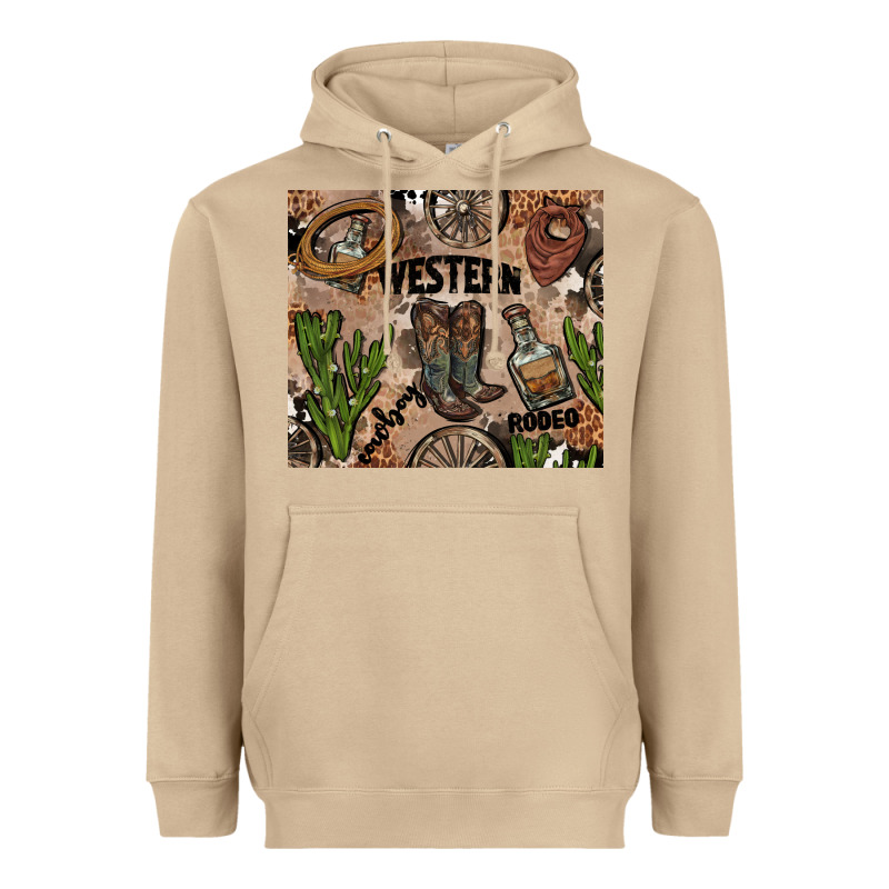 Western Rodeo Heavyweight Hoodie by AdoDesignShop | Teevron