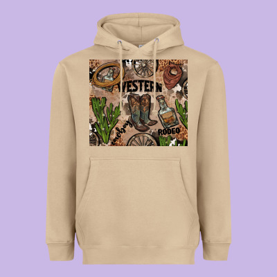 Western Rodeo Heavyweight Hoodie Designed By Adodesignshop