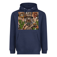 Navy western rodeo Heavyweight Hoodie - AdoDesignShop