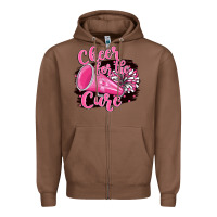 Chestnut Cheer For The Cure Zipper Hoodie - BarkalooDesign