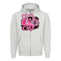 Dove Grey Cheer For The Cure Zipper Hoodie - BarkalooDesign