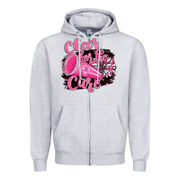 Heather Grey Cheer For The Cure Zipper Hoodie - BarkalooDesign