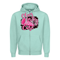 Seafoam Cheer For The Cure Zipper Hoodie - BarkalooDesign