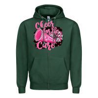 Sports Green Cheer For The Cure Zipper Hoodie - BarkalooDesign