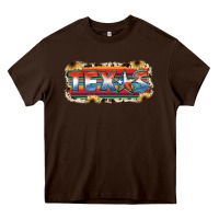 Chocolate Brown Texas Heavy Core Tee - JahusDesignShop