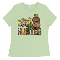 Matcha Egg hunter with rabbit Easter Day Ladies Tee - HowdyJamesFarm
