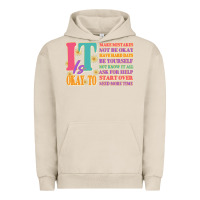 Pigment French Oak it is okay to Urban Hoodie - JahusDesignShop