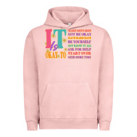 Pigment Salmon it is okay to Urban Hoodie - JahusDesignShop