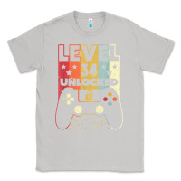 Moon Dust level 34 unlocked shirt video gamer 34th birthday gifts tee t shirt Classic Tee - longCreatives