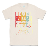 Natural level 34 unlocked shirt video gamer 34th birthday gifts tee t shirt Classic Tee - longCreatives