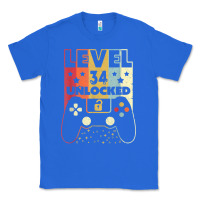 True Royal level 34 unlocked shirt video gamer 34th birthday gifts tee t shirt Classic Tee - longCreatives