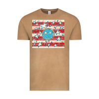 Vintage Camel America flag smiley  tumbler Vintage Tee - HowdyJamesFarm