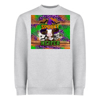 Heather Grey Spooky Heifer Heavyweight Sweatshirt - Artiststas