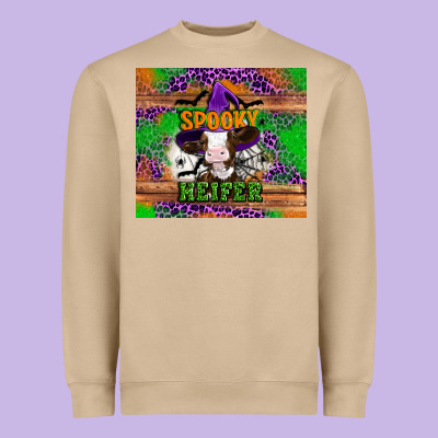 Spooky Heifer Heavyweight Sweatshirt Designed By Artiststas