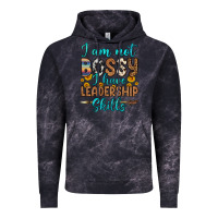 Cloud Black i am not bossy i have leadership skills Vintage Hoodie - OliviaCreatesArt