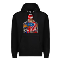 Black America Premium Hoodie - CowhideDigitalArt
