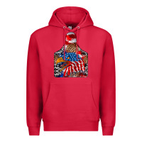 Cardinal America Premium Hoodie - CowhideDigitalArt