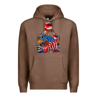 Chestnut America Premium Hoodie - CowhideDigitalArt