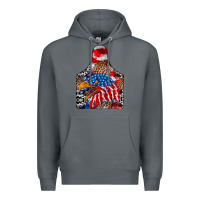 Rock America Premium Hoodie - CowhideDigitalArt