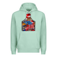 Seafoam America Premium Hoodie - CowhideDigitalArt