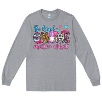 Heather Grey be kind gnome matter what Long Sleeve Tee - OliviaCreatesArt