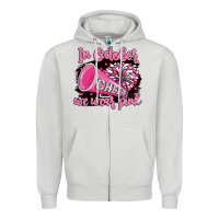 Dove Grey in october we wear pink cheer Zipper Hoodie - BarkalooDesign