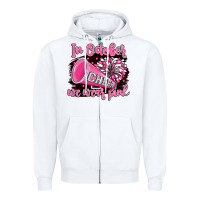 White in october we wear pink cheer Zipper Hoodie - BarkalooDesign