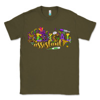 Army Green MA Medical Assistant Mardi Gras Classic Tee - HowdyJamesFarm