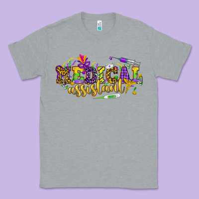 Ma Medical Assistant Mardi Gras Classic Tee Designed By Howdyjamesfarm