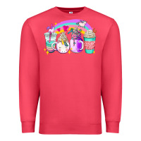 Cardinal unicorn coffee cups Premium Sweatshirt - AdoDesignShop