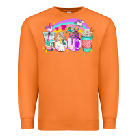 Carrot unicorn coffee cups Premium Sweatshirt - AdoDesignShop