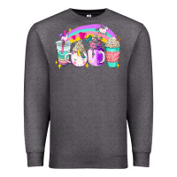 Unicorn Coffee Cups Premium Sweatshirt | Teevron