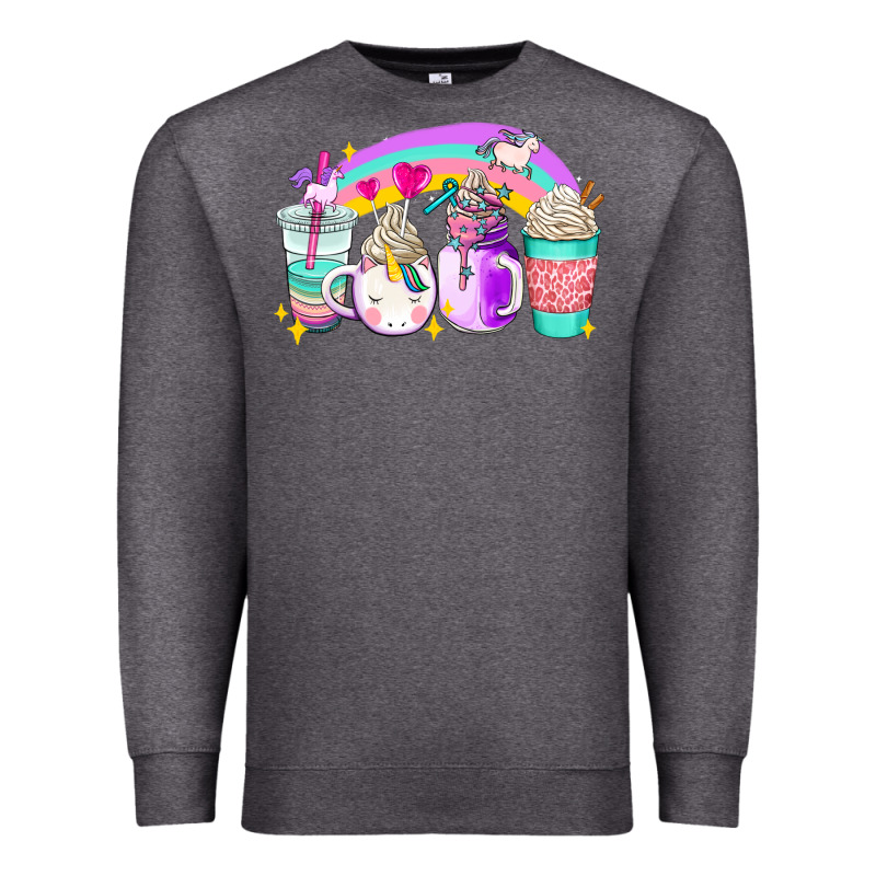 Unicorn Coffee Cups Premium Sweatshirt by AdoDesignShop | Teevron