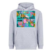 Heather Grey western nurse Heavyweight Hoodie - AdoDesignShop