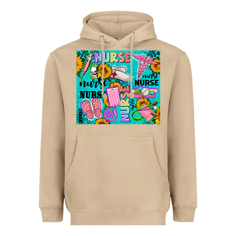 Western Nurse Heavyweight Hoodie by AdoDesignShop | Teevron