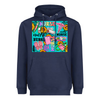 Navy western nurse Heavyweight Hoodie - AdoDesignShop