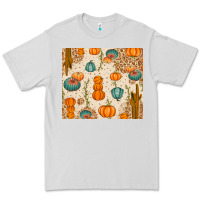 Dove Grey Fall Pumpkins Premium Tee - texasbilliewilder