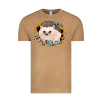 Vintage Camel hedgehog with sunflowers and leopard Vintage Tee - Jasminsmagicworld