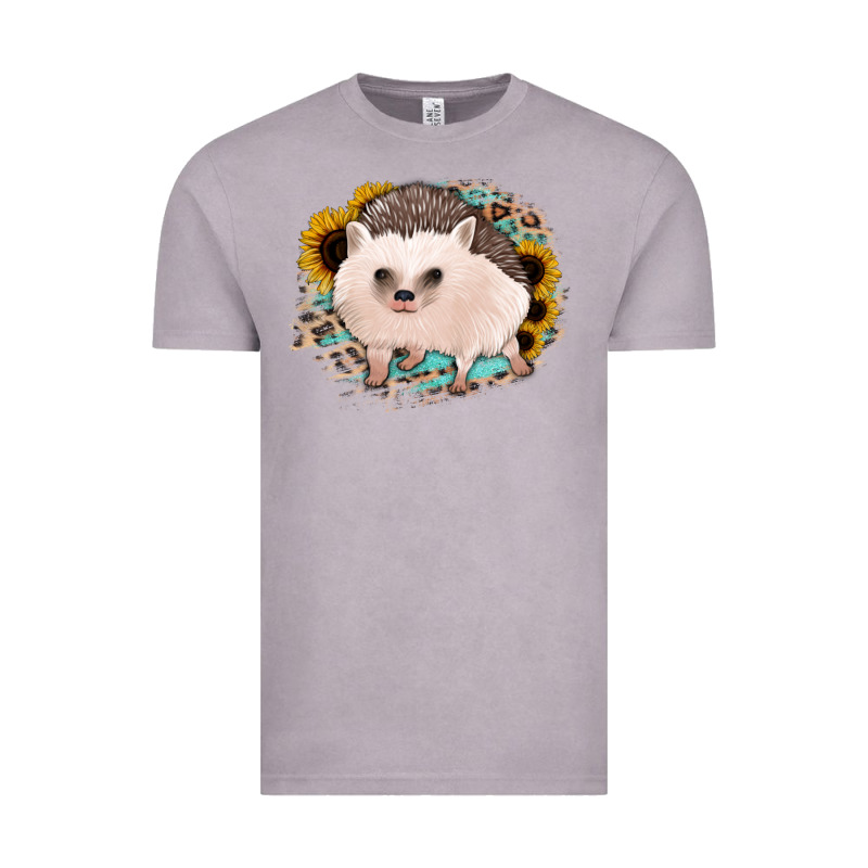 Hedgehog With Sunflowers And Leopard Vintage Tee by Jasminsmagicworld | Teevron