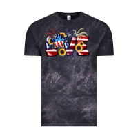 Cloud Black Love 4th of july Vintage Tee - CowGirlArtShop