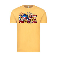 Vintage Mustard Love 4th of july Vintage Tee - CowGirlArtShop