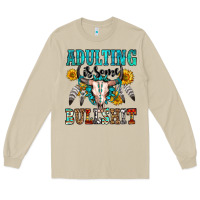 Mushroom adulting is some bullshit Long Sleeve Tee - OliviaCreatesArt
