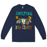 Navy adulting is some bullshit Long Sleeve Tee - OliviaCreatesArt