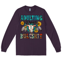 Plum adulting is some bullshit Long Sleeve Tee - OliviaCreatesArt