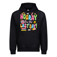 Black hooray for the last day white Urban Hoodie - JahusDesignShop