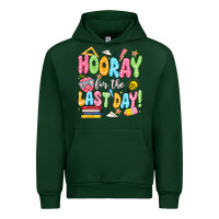 Forest Green hooray for the last day white Urban Hoodie - JahusDesignShop