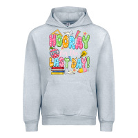Heather Grey hooray for the last day white Urban Hoodie - JahusDesignShop