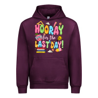 Mauve Wine hooray for the last day white Urban Hoodie - JahusDesignShop